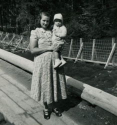 People posing with bridges
